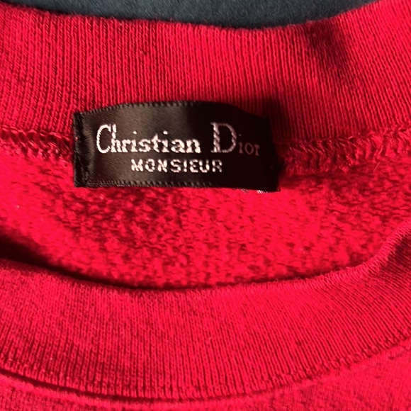 Christian Dior Sports red crew neck sweatshirt vintage 80s 90s - Picture 3 of 6